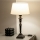 Brilagi - Galda lampa CERIA 1xE27/60W/230V Ø 25 cm melna/balta