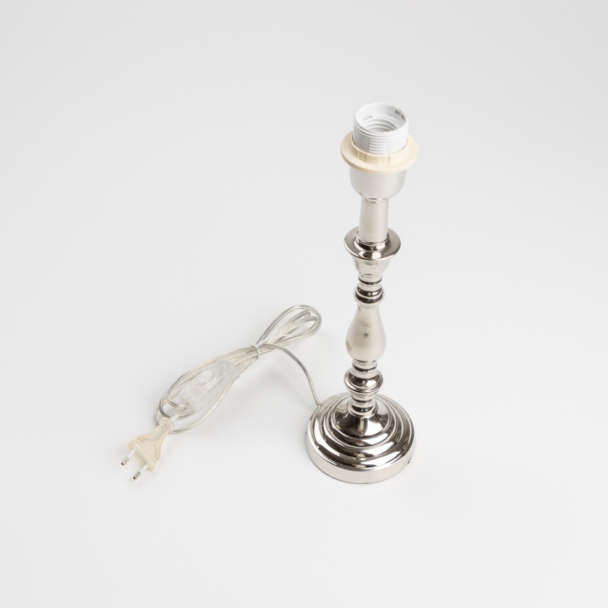 Brilagi - Galda lampa CERIA 1xE27/60W/230V Ø 25 cm spīdīgs hroms/zaļa