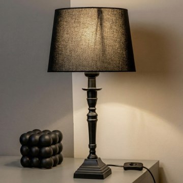 Brilagi - Galda lampa CERIA 1xE27/60W/230V Ø 30 cm brūna/melna