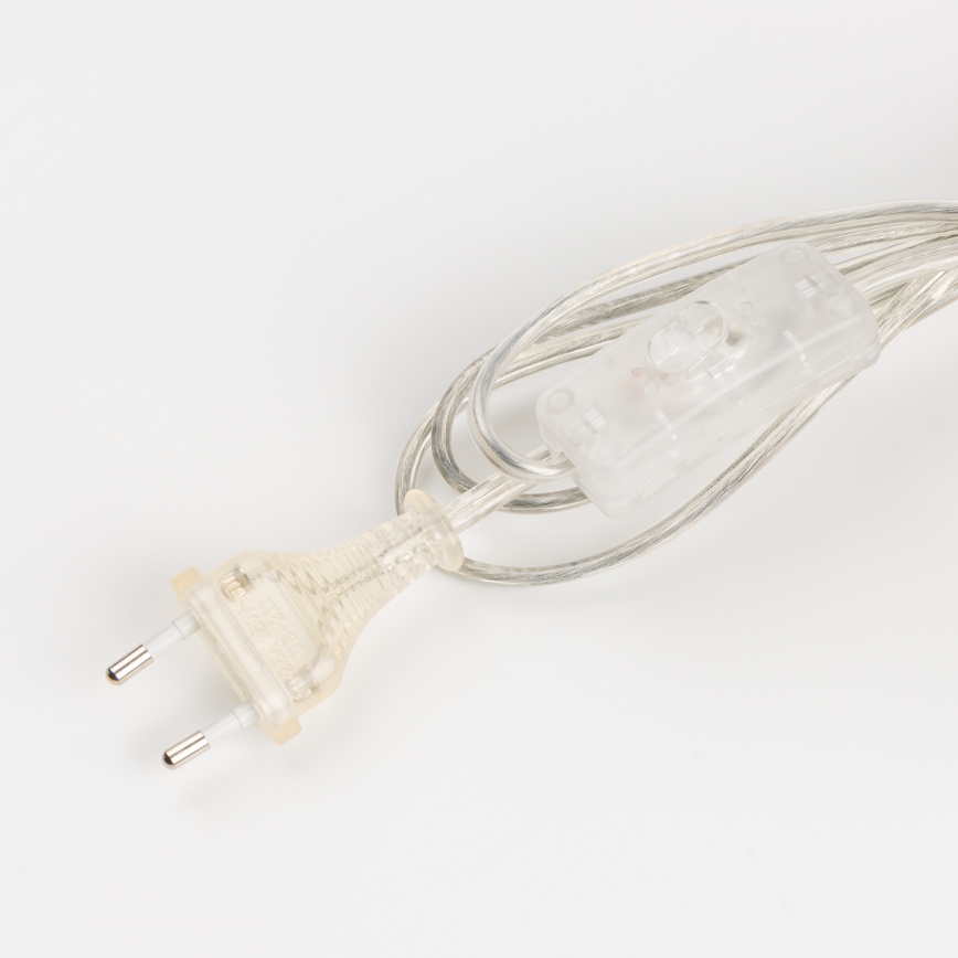 Brilagi - Galda lampa CERIA 1xE27/60W/230V Ø 30 cm spīdīgs hroms/pelēks