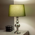 BRILAGI - galda lampa CERIA 1xE27/60W/230V Ø 30 cm spīdīgs hroms/zaļa
