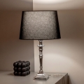 BRILAGI - Galda lampa CERIA 1xE27/60W/230V Ø 30 cm sudraba/melna