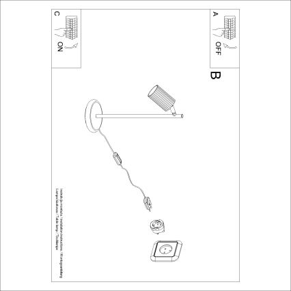 Brilagi - Galda lampa CRESTO 1xGU10/10W/230V melna
