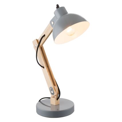 Brilagi - Galda lampa FOCUS 1xE27/40W/230V pelēka