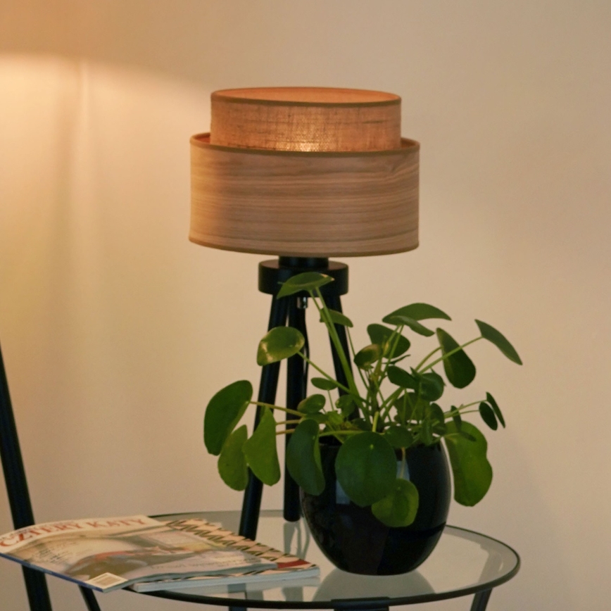 Brilagi - Galda lampa MONTANA BOHO 1xE27/15W/230V brūna/melna