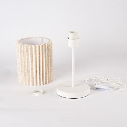 Brilagi - Galda lampa NORDIC WAVE 1xE27/15W/230V lina/balta