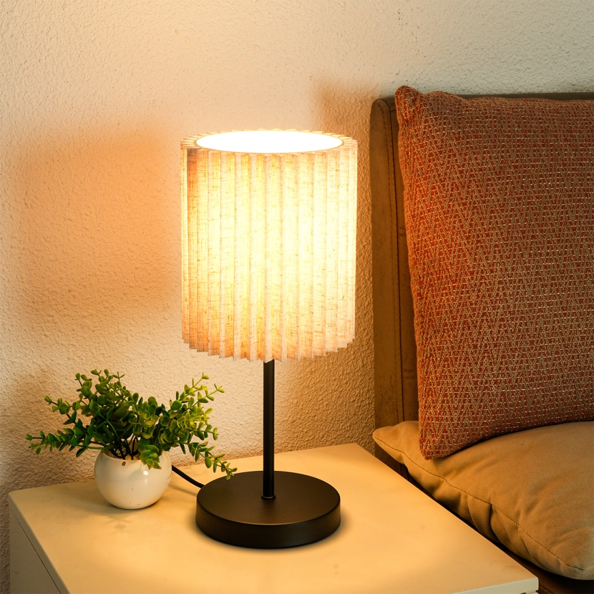 Brilagi - Galda lampa NORDIC WAVE 1xE27/15W/230V lina/melna