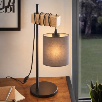 BRILAGI - Galda lampa NUBILA 1xE27/40W/230V brūna/melna/antracīts