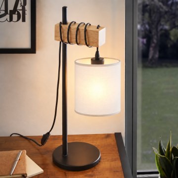 BRILAGI - Galda lampa NUBILA 1xE27/40W/230V brūna/melna/balta