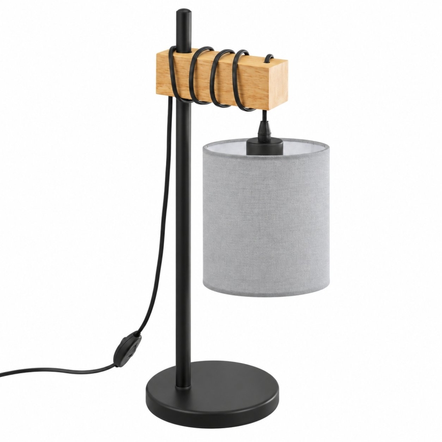 BRILAGI - Galda lampa NUBILA 1xE27/40W/230V brūna/melna/gaiši pelēka
