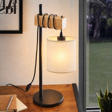 BRILAGI - Galda lampa NUBILA 1xE27/40W/230V brūna/melna/krēmkrāsaina