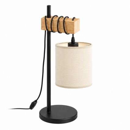 BRILAGI - Galda lampa NUBILA 1xE27/40W/230V brūna/melna/krēmkrāsaina