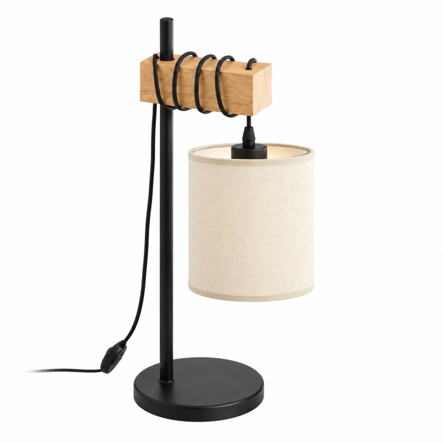 BRILAGI - Galda lampa NUBILA 1xE27/40W/230V brūna/melna/krēmkrāsaina