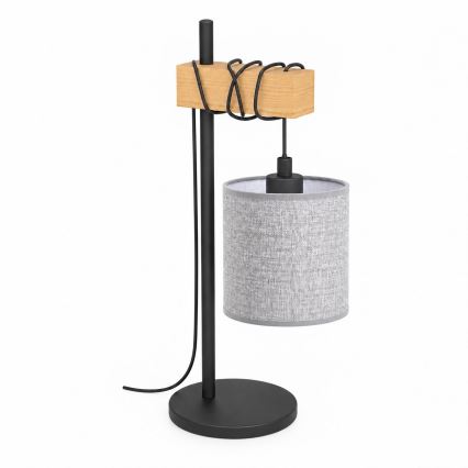 BRILAGI - Galda lampa NUBILA 1xE27/40W/230V brūna/melna/pelēka
