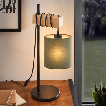 BRILAGI - Galda lampa NUBILA 1xE27/40W/230V brūna/melna/zaļa