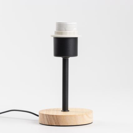 Brilagi - Galda lampa NUBILA WOOD 1xE27/25W/230V ozolkoka/melna/gaiši pelēka
