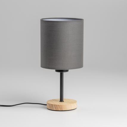 Brilagi - Galda lampa NUBILA WOOD 1xE27/25W/230V ozols/antracīta