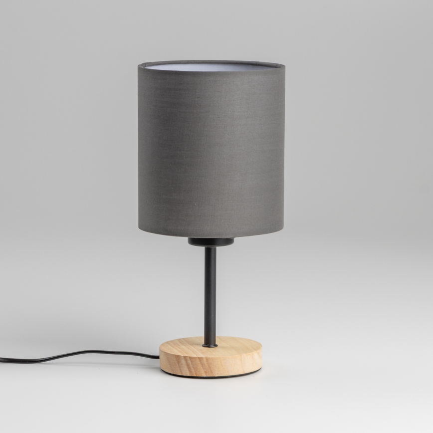 Brilagi - Galda lampa NUBILA WOOD 1xE27/25W/230V ozols/antracīta