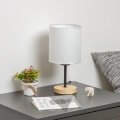 Brilagi - Galda lampa NUBILA WOOD 1xE27/25W/230V ozols/balta