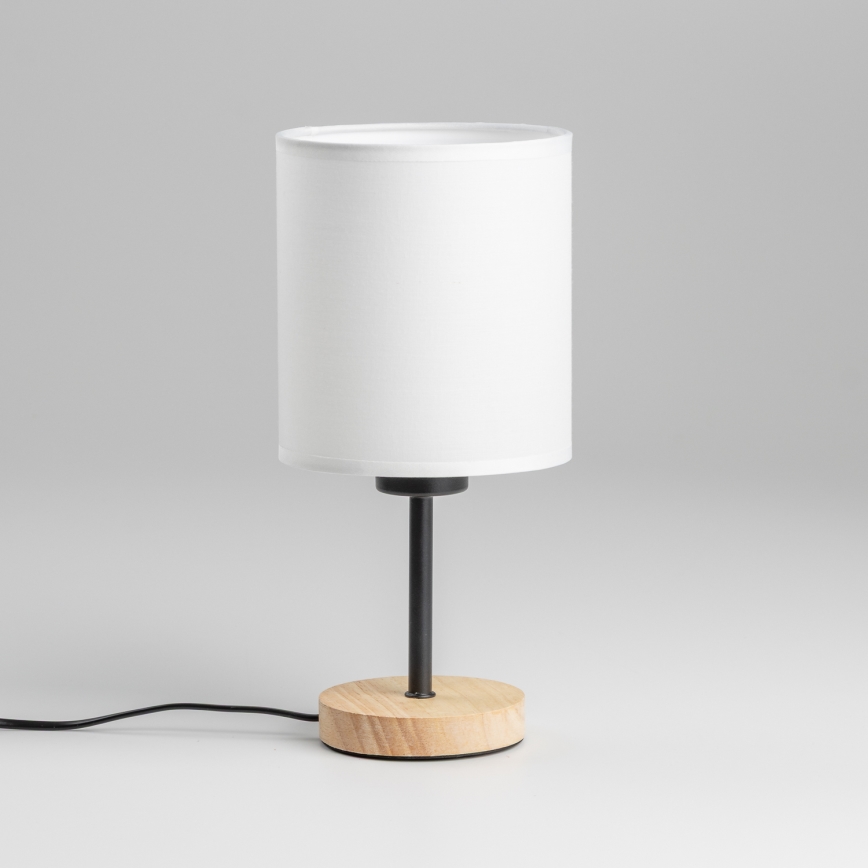 Brilagi - Galda lampa NUBILA WOOD 1xE27/25W/230V ozols/balta