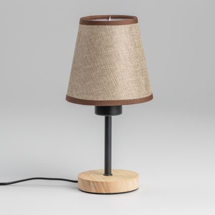 Brilagi - Galda lampa NUBILA WOOD 1xE27/25W/230V ozols/brūna