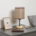 Brilagi - Galda lampa NUBILA WOOD 1xE27/25W/230V ozols/brūna