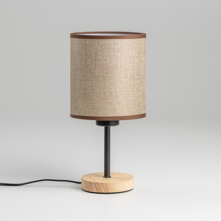 Brilagi - Galda lampa NUBILA WOOD 1xE27/25W/230V ozols/brūna