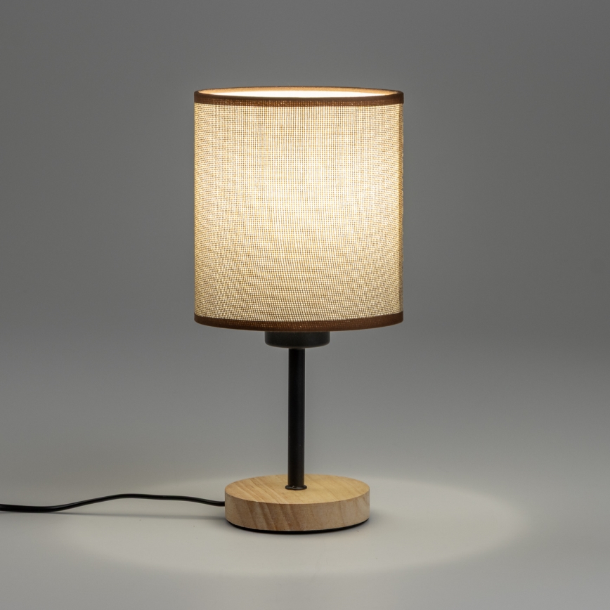 Brilagi - Galda lampa NUBILA WOOD 1xE27/25W/230V ozols/brūna