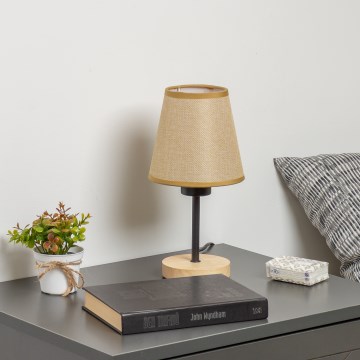 Brilagi - Galda lampa NUBILA WOOD 1xE27/25W/230V ozols/gaiši brūna