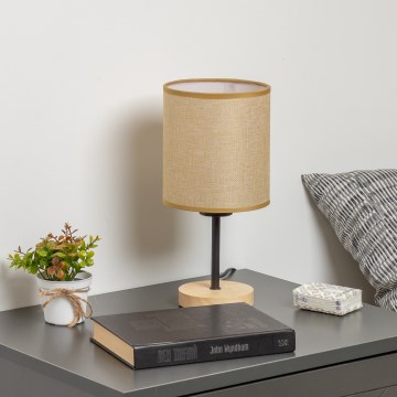 Brilagi - Galda lampa NUBILA WOOD 1xE27/25W/230V ozols/gaiši brūna