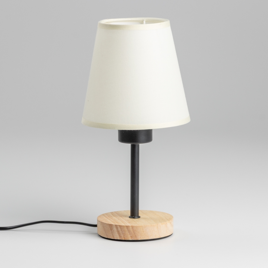 Brilagi - Galda lampa NUBILA WOOD 1xE27/25W/230V ozols/krēmkrāsa