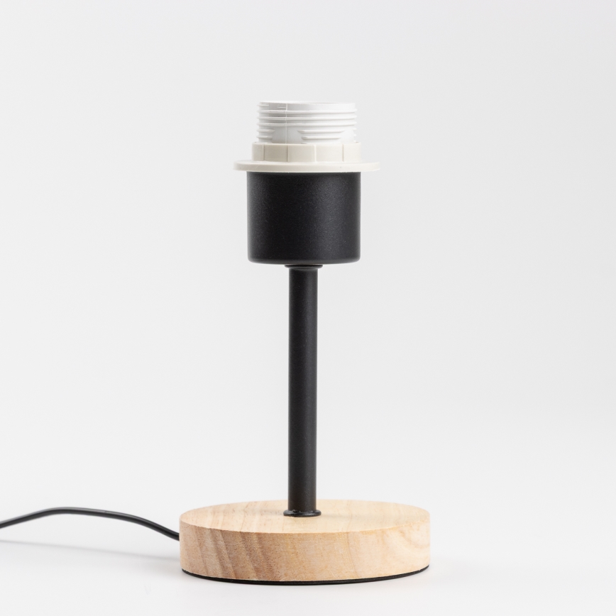 Brilagi - Galda lampa NUBILA WOOD 1xE27/25W/230V ozols/melna
