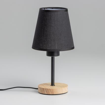 Brilagi - Galda lampa NUBILA WOOD 1xE27/25W/230V ozols/melna