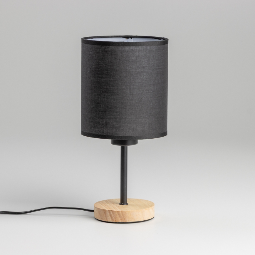Brilagi - Galda lampa NUBILA WOOD 1xE27/25W/230V ozols/melna