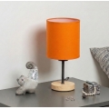 Brilagi - Galda lampa NUBILA WOOD 1xE27/25W/230V ozols/melns/oranžs