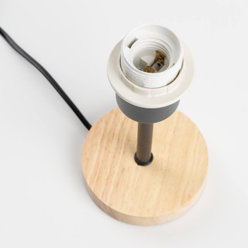Brilagi - Galda lampa NUBILA WOOD 1xE27/25W/230V ozols/melns/oranžs