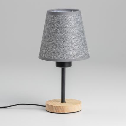 Brilagi - Galda lampa NUBILA WOOD 1xE27/25W/230V ozols/pelēka