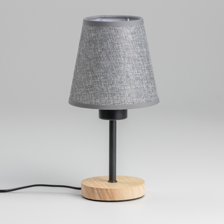 Brilagi - Galda lampa NUBILA WOOD 1xE27/25W/230V ozols/pelēka