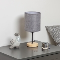 Brilagi - Galda lampa NUBILA WOOD 1xE27/25W/230V ozols/pelēka