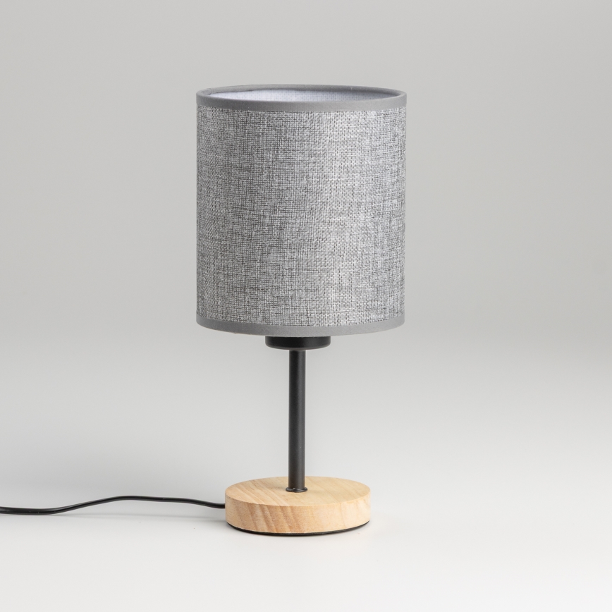 Brilagi - Galda lampa NUBILA WOOD 1xE27/25W/230V ozols/pelēka