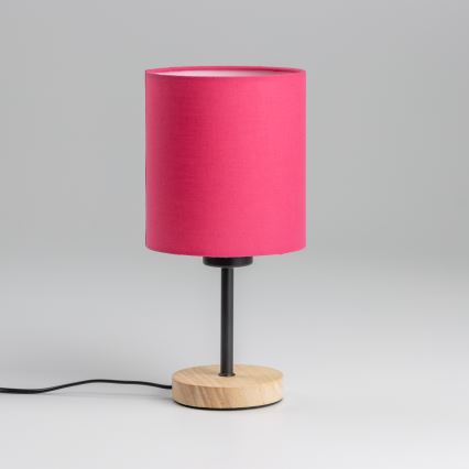 Brilagi - Galda lampa NUBILA WOOD 1xE27/25W/230V ozols/rozā