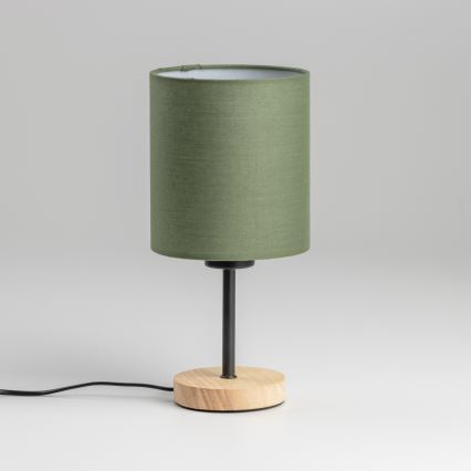 Brilagi - Galda lampa NUBILA WOOD 1xE27/25W/230V ozols/zaļa