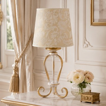 BRILAGI - Galda lampa SONIA 1xE27/15W/230V krēmkrāsaina/patina