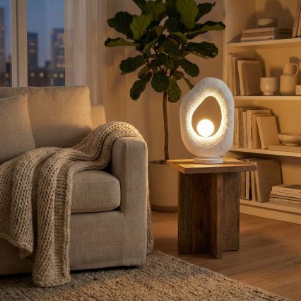 Brilagi - Galda lampa WABI SABI 1xG9/8W/230V balta