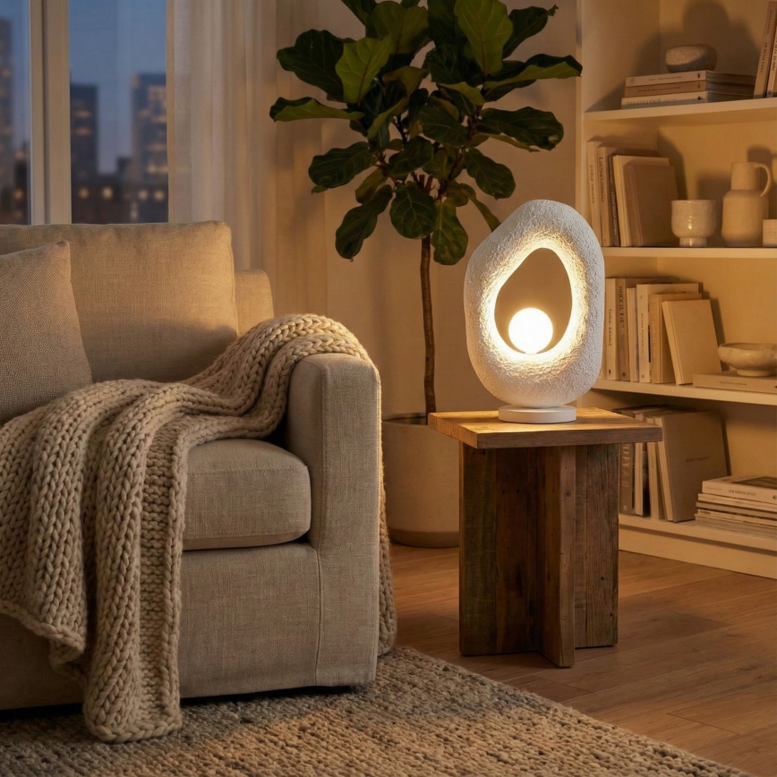 Brilagi - Galda lampa WABI SABI 1xG9/8W/230V balta