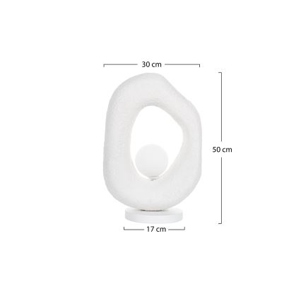 Brilagi - Galda lampa WABI SABI 1xG9/8W/230V balta