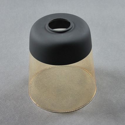 BRILAGI - Galda lampa WOOD GLASS 1xE27/40W/230V brūna/melna/dūmaina bēša