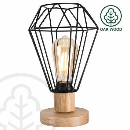 Brilagi - Galda lampa WOODY BASKET 1xE27/60W/230V ozols