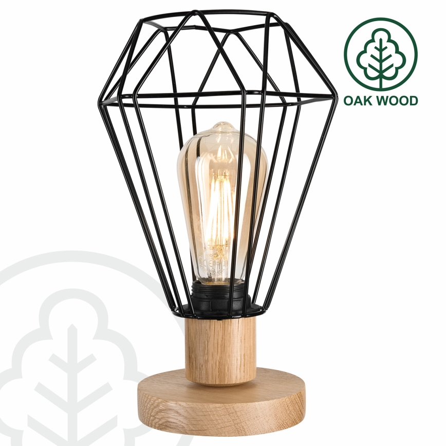 Brilagi - Galda lampa WOODY BASKET 1xE27/60W/230V ozols