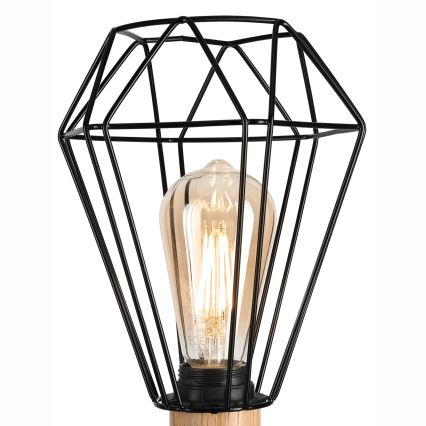 Brilagi - Galda lampa WOODY BASKET 1xE27/60W/230V ozols